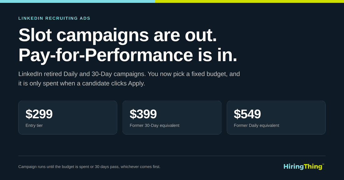 slot campaigns are out. Pay for performance is in