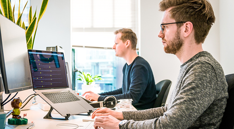  A developer works on a white label applicant tracking system. 